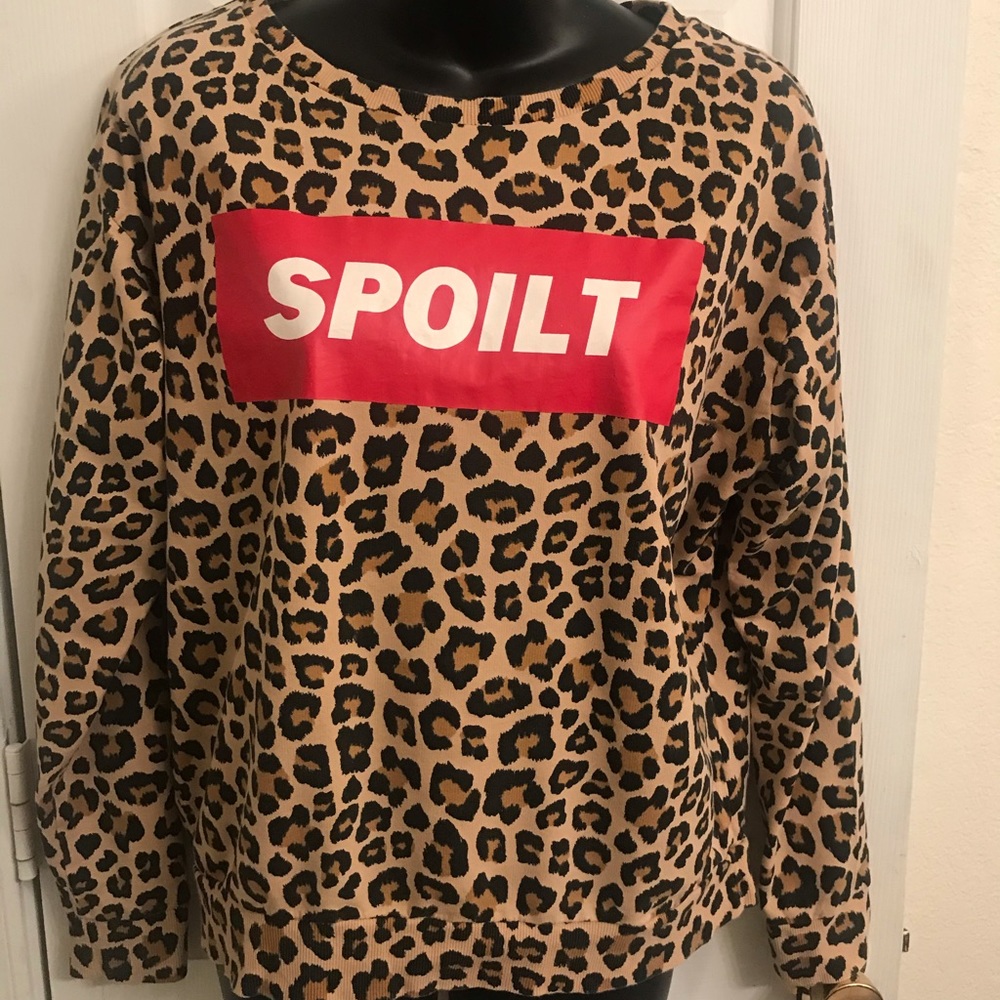 Leopard SPOILT Lightweight Sweatshirt